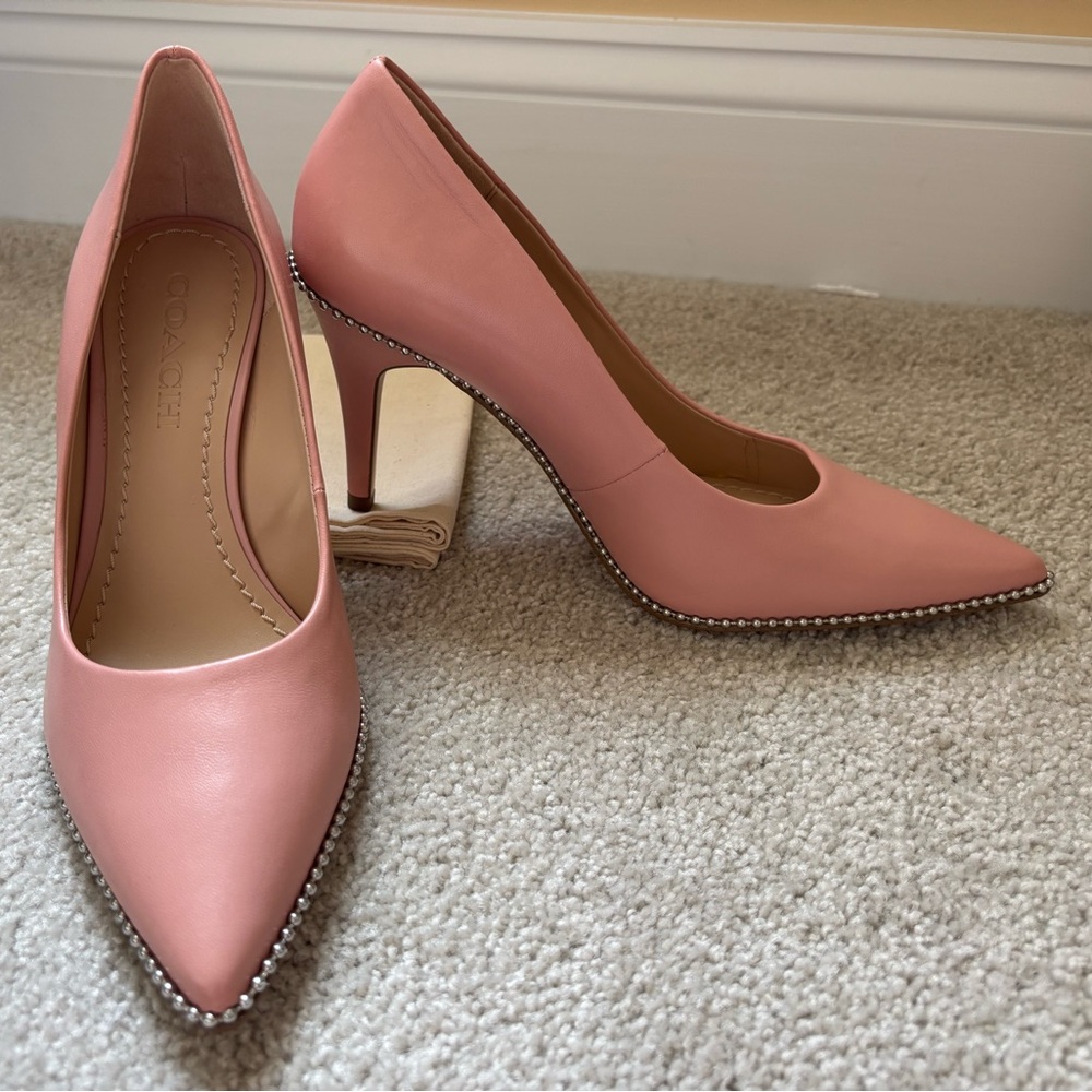 New in Box Coach Pink Elegant Heels